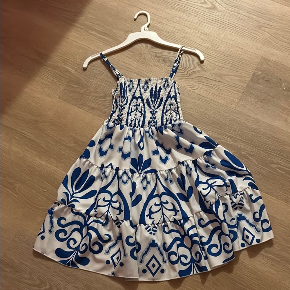 Blue and White beach Dress
